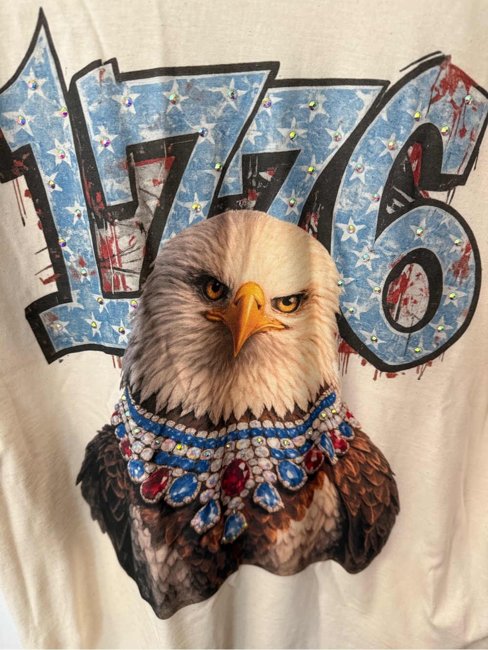 Keep It Gypsy Bling 1776 Eagle Graphic Tee - Picture 4 of 4